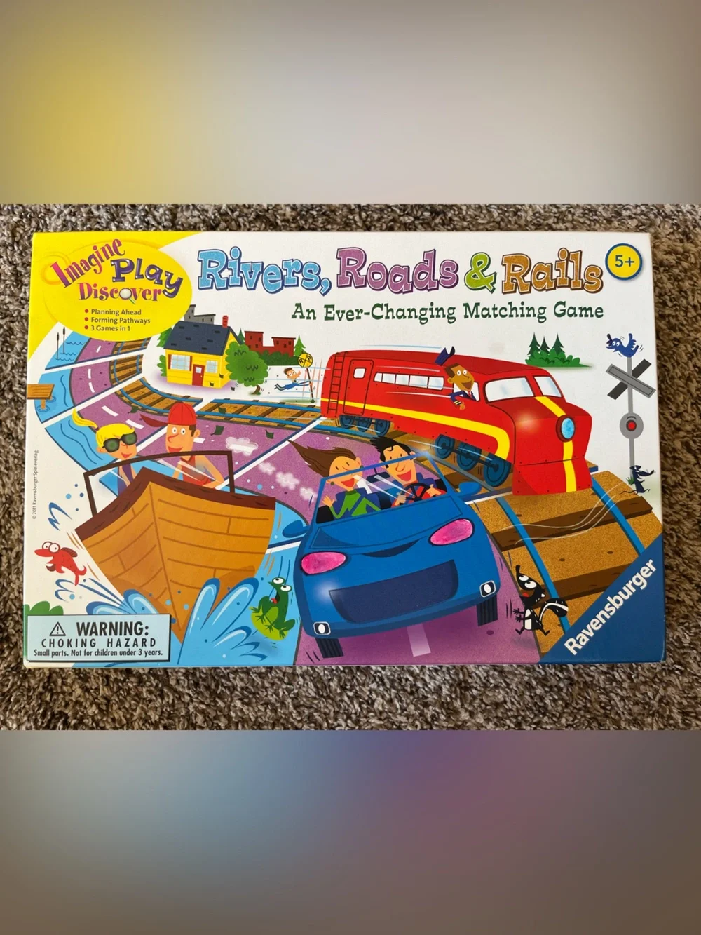 Ravensburger Rivers, Roads & Rails Tile Matching Game